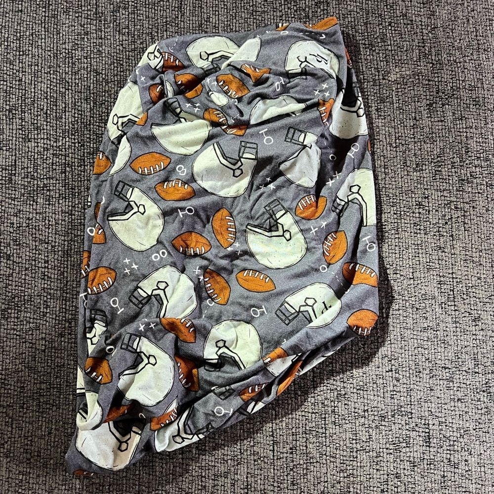 Posh Peanut Football Changing Pad Cover